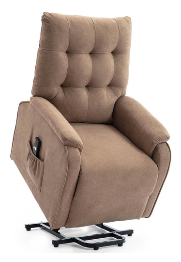 Charlbury rise fabric recliner stone brown