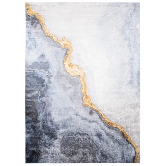 Cino Flatweave Grey/White/Gold Rug