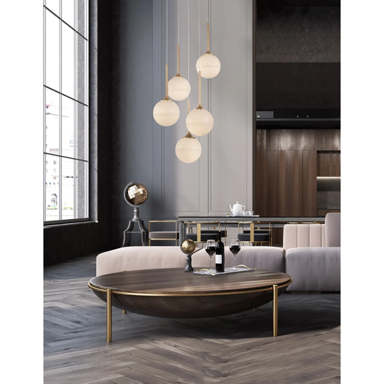 Lang 5-Light Cluster Globe Pendant