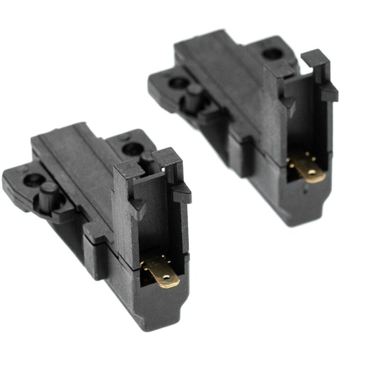 2x Carbon Brush with Holder compatible with Bosch WFB2004NL26, WFB2004NL27, WFB2004NL30, WFB2004NL31 Washing Machine - Vhbw