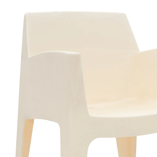 Garden Armchair Milena Pakoworld PP Cream