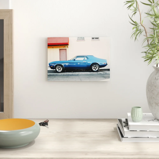 "Vintage Blue Car" Graphic Art