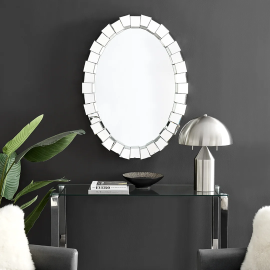 Rossville Oval Wall Mounted Accent Mirror