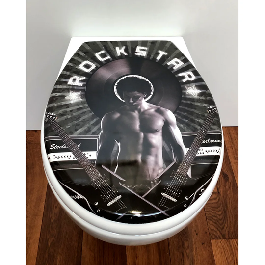 Cortina Rockstar Toilet Seat Sticker