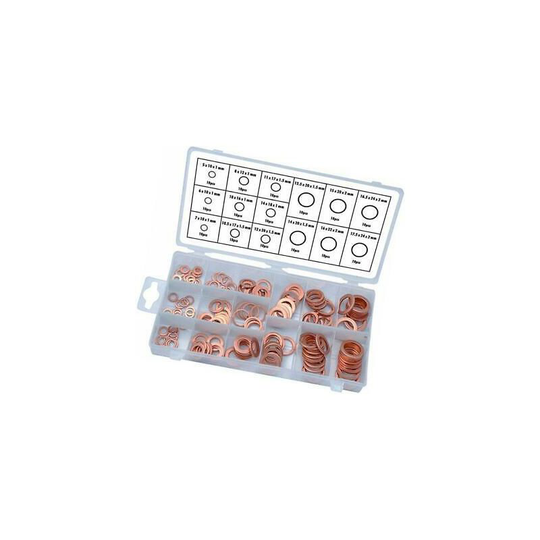 Copper Oil Drain Plug Washer O-ring Assortment