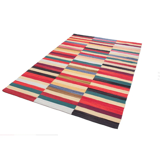 Feloice Handwoven Yellow/Red/Blue Rug