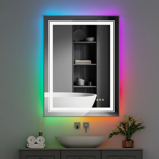 Backlit Front Lighted Rgb Led Bathroom Mirror 1830X900Mm