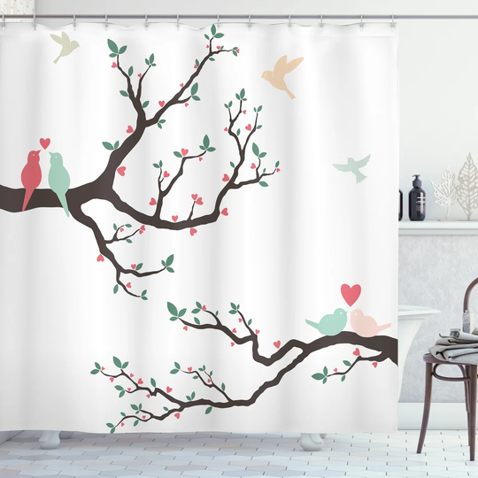 Ardee Polyester Shower Curtain Set