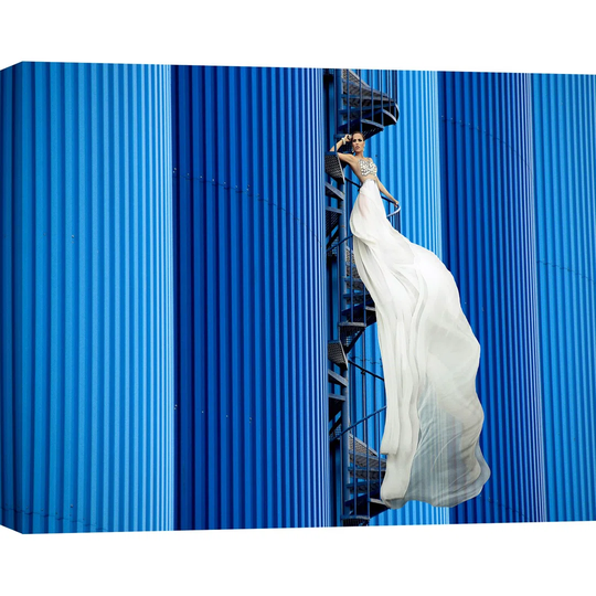 "Unconventional Womenscape #5, Indigo" By Julian Lauren