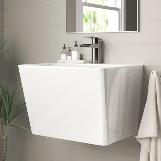 Chao Ceramic Rectangular 570 mm Wall Hung Basin
