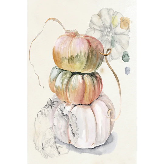 Harvest Pumpkins I by Jennifer Paxton Parker - Wrapped Canvas Painting