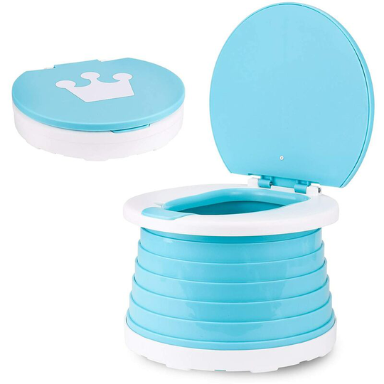 Children's Folding Toilet Portable Folding Toilet Seat Boys & Girls Foldable Potty Chair Seat Toddler Potty Training Seat (Pink)