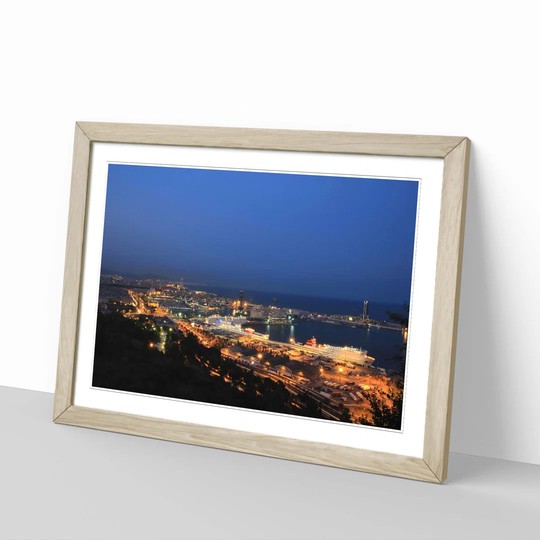 Barcelona Spain Skyline Framed Photographic Print