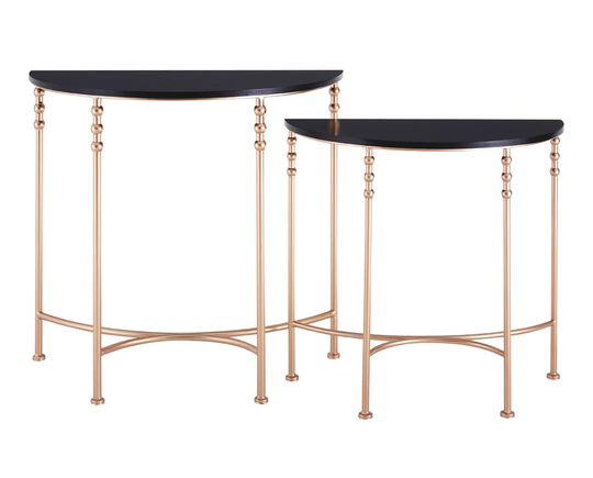 Tybrook 2 Piece Half Round Console Table Set