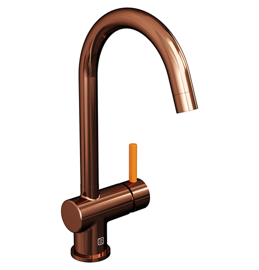 Astoria Single Lever Monobloc Tap - Handle Finish Orange