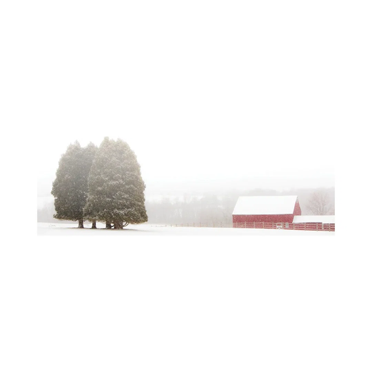 Winter Farm - Wrapped Canvas Photograph