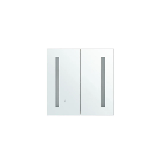 Kennelly 60cm x 60cm Surface Mount Mirror Cabinet with LED Lighting