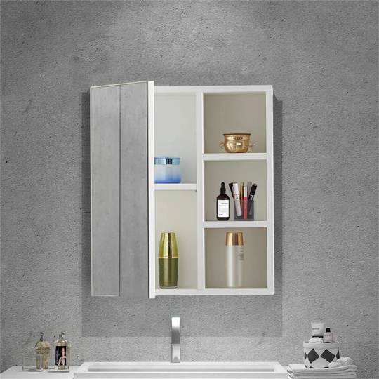 1 Door Bathroom Mirror Cabinet Wall Mounted