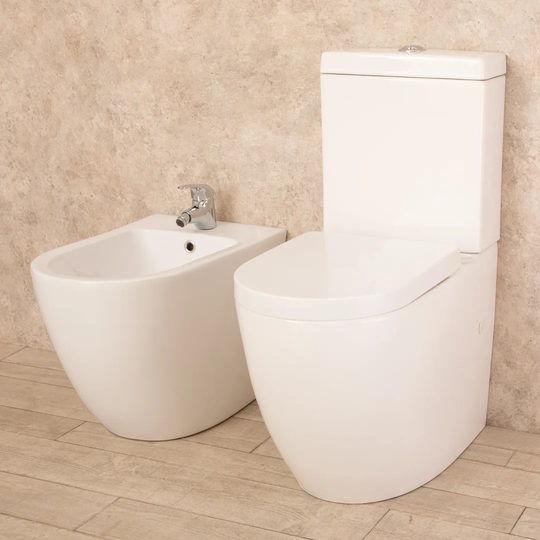 Derk Wall Hung Toilets with Button Flush and Soft Close Seat