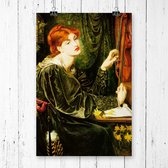 'Veronica Veronese' by Dante Gabriel Rossetti graphic art