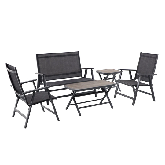 Sycamore 4 Seater Folding Sofa Set