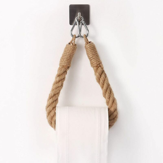Silver Hemp Rope Towel Holder for Bathroom and Kitchen Bathroom PaperToilet Paper Holder Holder Toilet Paper Holder