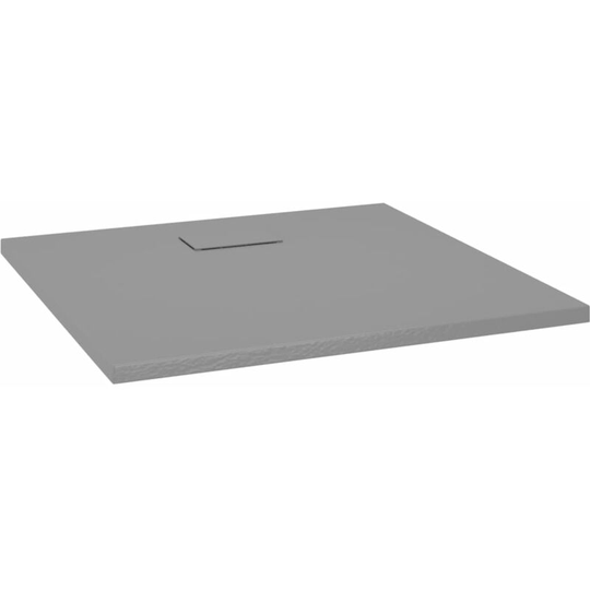 Shower Base Tray smc Grey 90x80 cm Vidaxl Grey