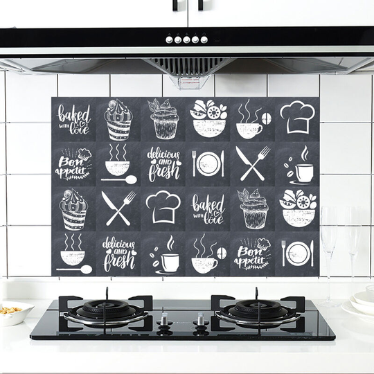 Bette Mosaic Tile Sticker, 24 Pieces Self-adhesive Mosaic Wall Tile Decal diy Tile Tile Sticker for Home Bathroom Kitchen (15X15CM)