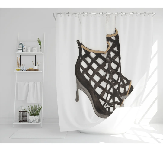Quam Polyester Shower Curtain Set