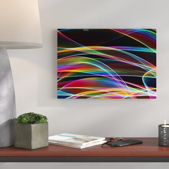 'Coloured Abstract Smoke and Flames' Graphic Art