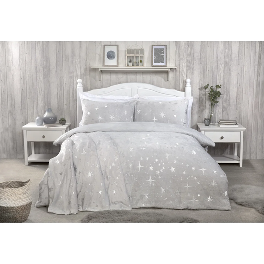 Kimberly 100% Fleece Glam Duvet Cover Set