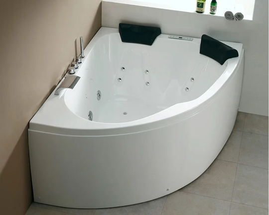 Royal Premium 160cm x 125cm Corner Whirlpool Bathtub