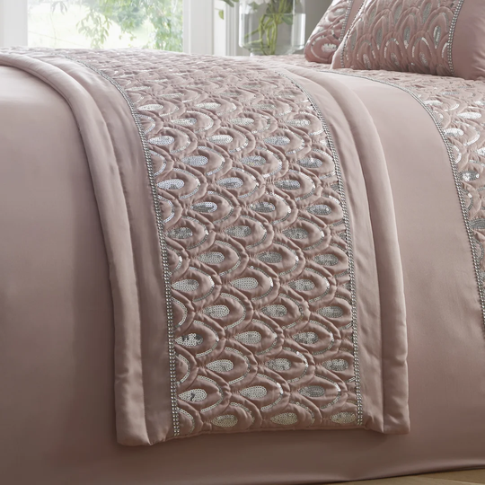 Corriveau Glamorous Sequin Embellished Bed Runner