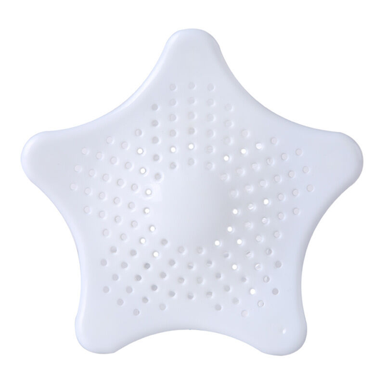 Silicone Sink Filter, Shower Hair Filter, Starfish Bath and Shower Drain Filter, for Shower Drain, for Straining Hair and Dirt, Drain Plug with