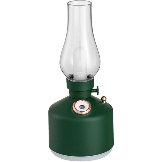 Superseller - 280mL Kerosene Lamp Shaped Humidifier Diffuser With 7-color Light usb Cool Mist Humidifier Desktop Air Humidifier, Green - Green
