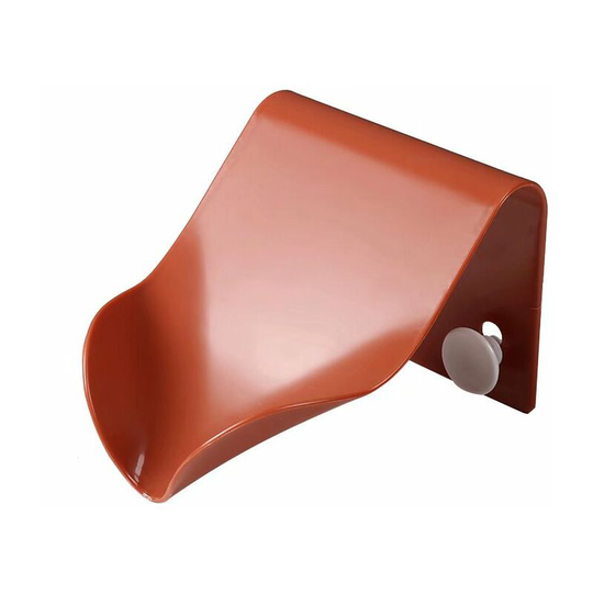Drainage Soap Box Multifunction Soap Box Wall Drain Soap Box Red Seamless Wall Drainage