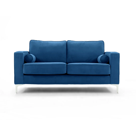 Kamp 155Cm Velvet Recessed Arm Sofa