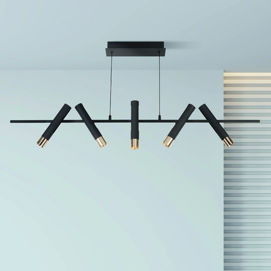 Gutha 5 -Light Kitchen Island Cylinder LED Pendant