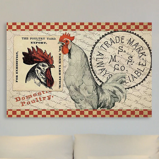 The Poultry Yard - Wrapped Canvas Advertisement Print