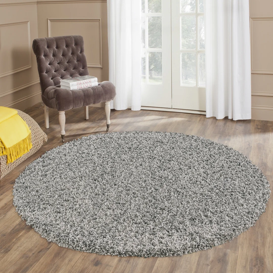 Auburn Luxury Super Soft Flokati/Shaggy Grey Rug