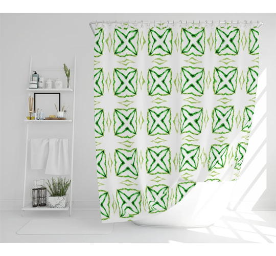 Bumble Polyester Shower Curtain Set