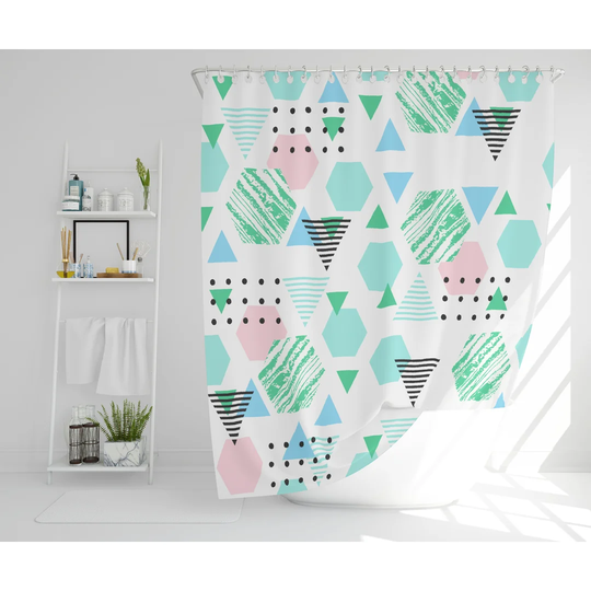 Ian Polyester Shower Curtain