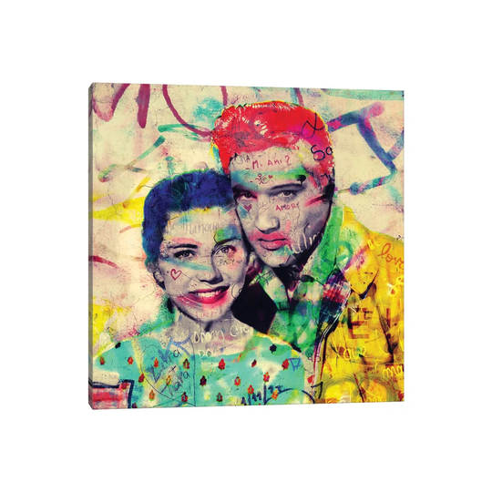 Elvis by Brysemal - Wrapped Canvas Art Prints