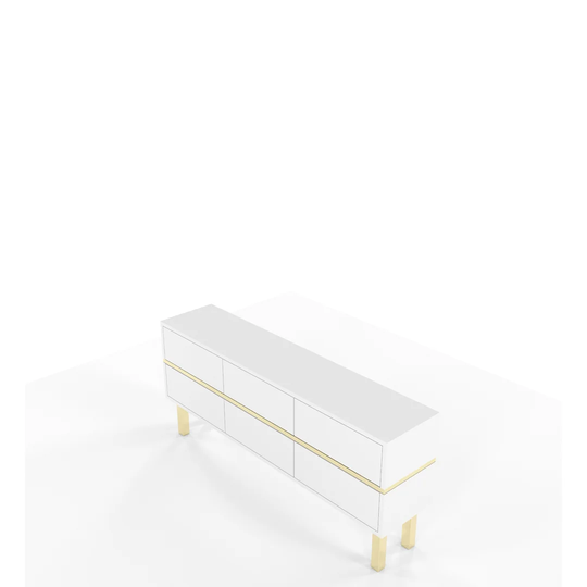 Paquette 137.5 Cm Wide 3 Drawer Sideboard