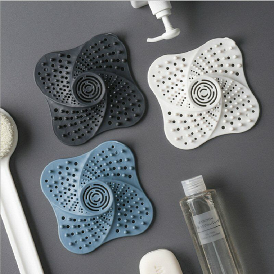 Perlerare - 3 Pack Shower Drain Hair Catcher Hair Filter Filter Drain Filter Bath Silicone Tube Drain Hair Catcher Stopper Filter with Suction Cup