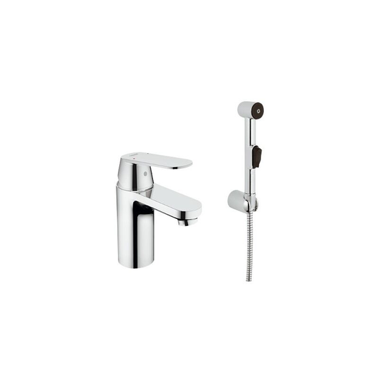 Eurosmart Cosmopolitan Single lever basin mixer with hygiene hand shower, Chrome (23125000) - Grohe