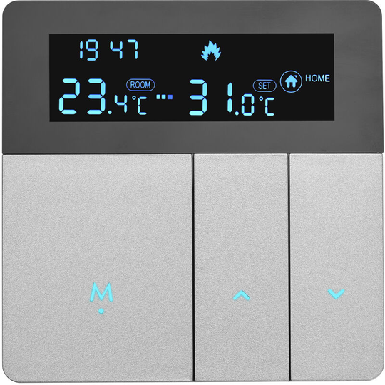 Programmable Smart Digital Thermostat Room Temperature Controller with Display Screen for Home School Office Hotel, water heating - water heating