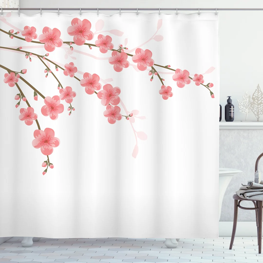 Blatman 13 Piece Polyester Shower Curtain Set