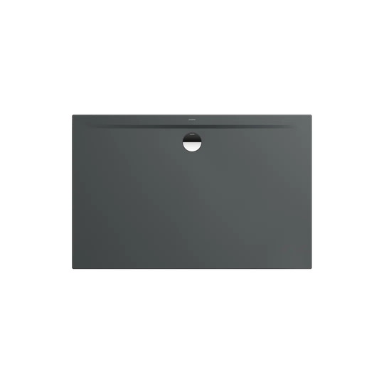 Superplan Zero 1800 x 1000 mm Steel Enamel Shower Tray - Warm Grey