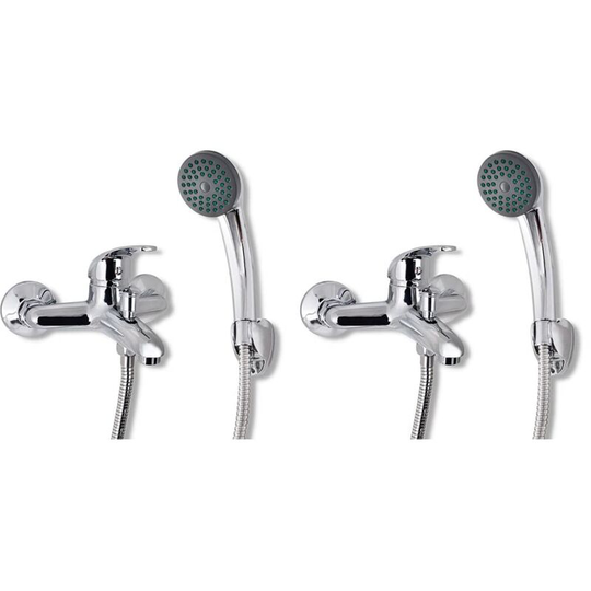 Mixer Showers 2 pcs vidaXL - Silver